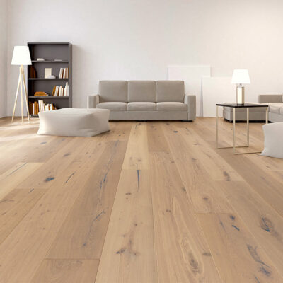 Parketa Európsky Dub Kerning, parený bielený prírodný olej 50226