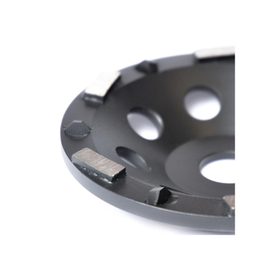 Hybridný kotúč 125 mm so 6 trapézovými PCD segmentmi a 6 nosnými segmentmi