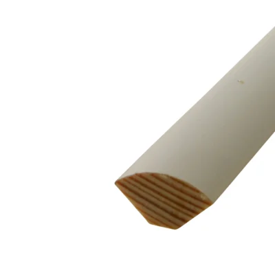 Soklová lišta masív – oblá Biela RAL 9010 14 x 14 x 2400m