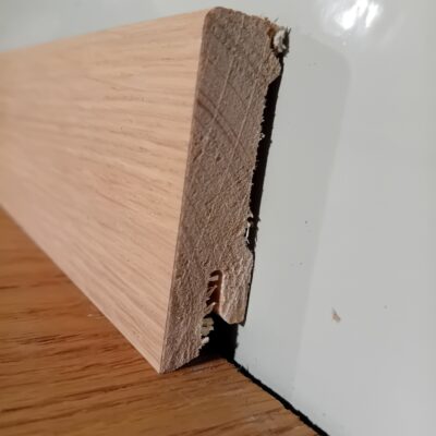 Soklová lišta masív - MODERN 58 Dub prírodný matný lak 16 x58 x 2400mm
