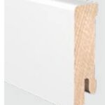 Soklová lišta masív – MODERN 40 Biela 16 x 40 x2400mm