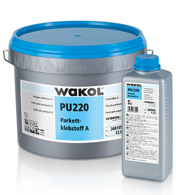 WAKOL PU 220 Lepidlo na parkety 2- zložkové A+B