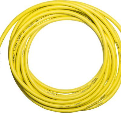 Priemyselný predlžovací kábel 10 m žltý vrátane zástrčky a zásuvky Schuko